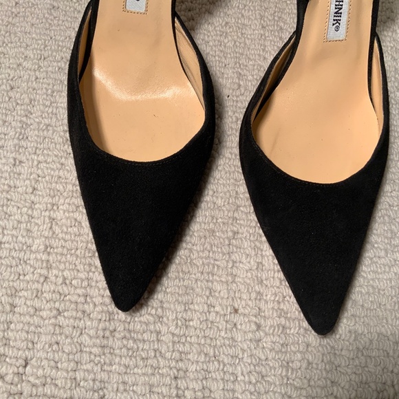 Manolo Blahnik Black Suede Pump - Picture 2 of 5